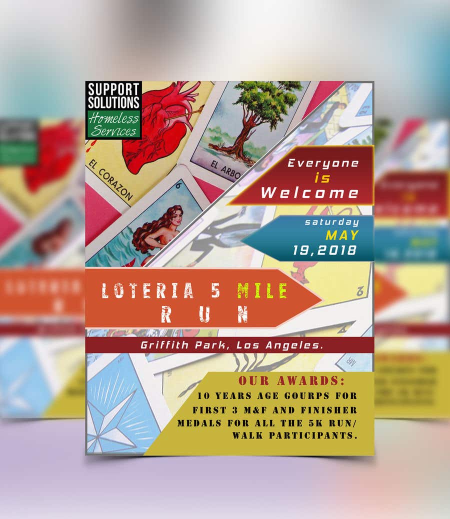 Konkurrenceindlæg #82 for                                                 Design a Flyer - 2018 Loteria 5 Mile Run
                                            