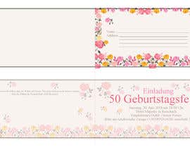 #19 for Design a birthday invitation card for 50st birthday for a woman by dsyro5552013