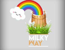 #54 for QUICK LOGO design // a milkcan at the end of the rainbow (milkyway) by subhamsibasish