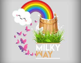#57 for QUICK LOGO design // a milkcan at the end of the rainbow (milkyway) by subhamsibasish