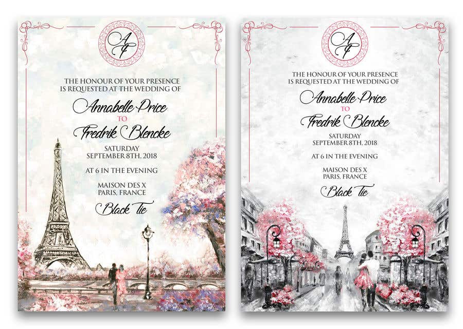 Participación en el concurso Nro.375 para                                                 Design a wedding invitation
                                            