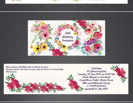 #16 Design a birthday invitation card for 50st birthday for a woman Version 2 részére sanjayios által