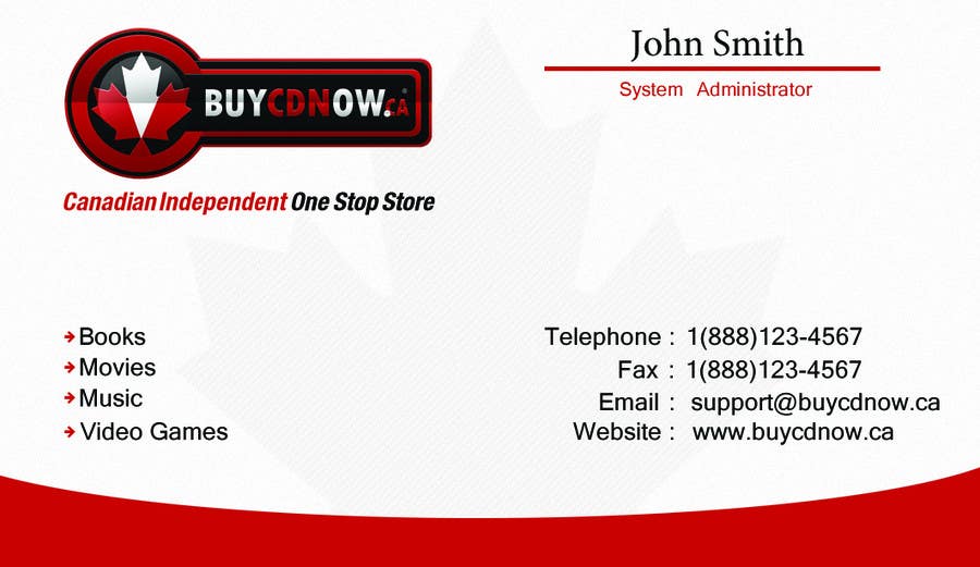 Contest Entry #5 for                                                 Business Card Design for BUYCDNOW.CA
                                            