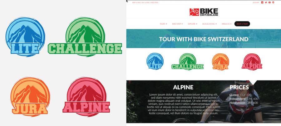 Kilpailutyö #2 kilpailussa                                                 Design some Icons for our Bicycle Tours
                                            
