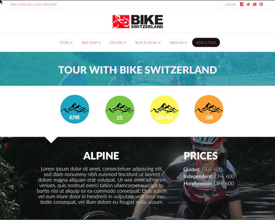 Kilpailutyö #47 kilpailussa                                                 Design some Icons for our Bicycle Tours
                                            
