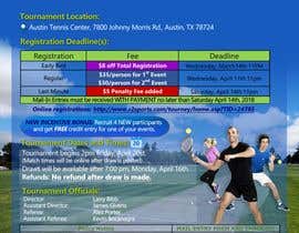#4 for Design Announcement and Registration Flyer for Tennis Tournament av cristinacroitoru