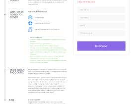 #1 for Design Landing Page Mockup For Online Course av ZeljkoKosovac