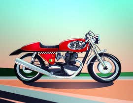 Nambari 12 ya Colouring, painting on the sketch of a motorcycle. na directorhell