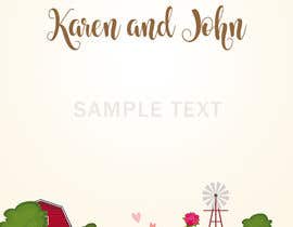 #23 untuk Design wedding invitation for a farm themed wedding oleh sanjaykart