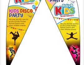 #4 untuk Design a Tear Drop Banner for Kids Disco Parties oleh yaseenrazvi92