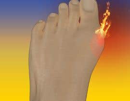 #19 for Image of a sore foot on fire (no photograph) by cfhdesign