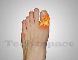 #20 Image of a sore foot on fire (no photograph) részére techzspace555 által