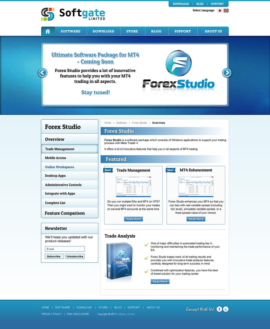 
                                                                                                                        Inscrição nº                                             37
                                         do Concurso para                                             Website Design for Forex Studio product page
                                        