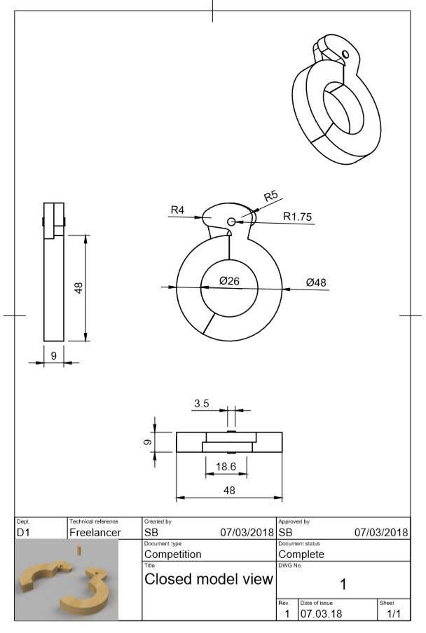 Wasilisho la Shindano #16 la                                                 CAD Work (Basic)
                                            