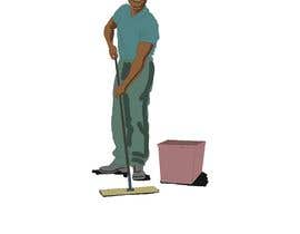 #2 for Need a 5000px X 5000px Adobe Illustrator design of Rusell Westbrook moping the floor by hussienkareem