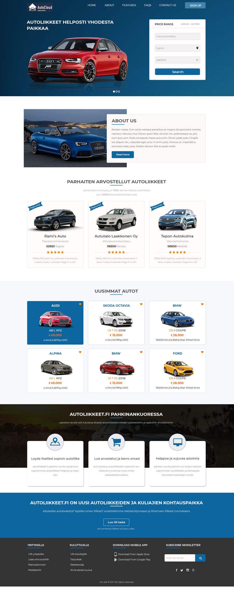 Contest Entry #4 for                                                 UI / UX Design for car marketplace website
                                            