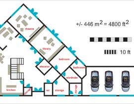 #8 para I would like a house floor plan completed. de kchrobak