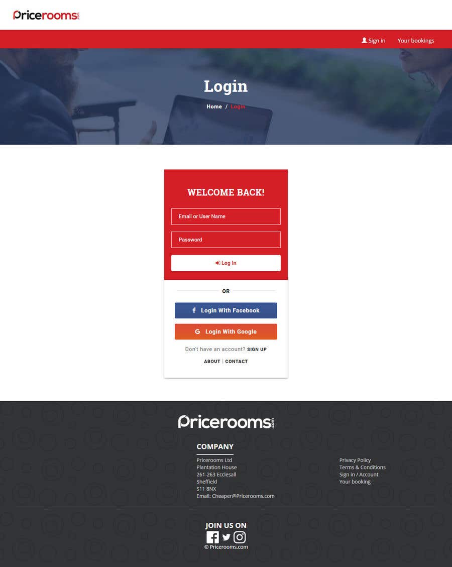 Contest Entry #19 for                                                 Signup/Login page (re) design and explanation + UX
                                            