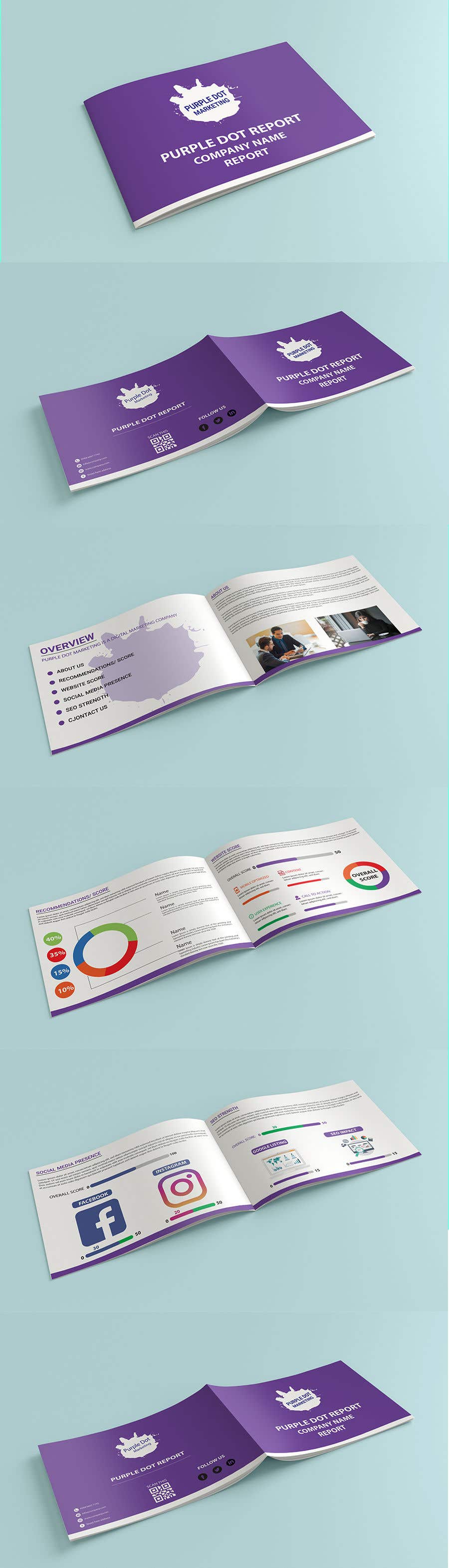 Penyertaan Peraduan #16 untuk                                                 Design a Brochure- "Purple Dot Report"
                                            