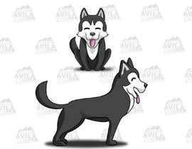 #27 untuk Artist create original Siberian Husky Puppy Cartoon Character for Large sticker pack oleh SCrafted