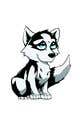 Contest Entry #25 thumbnail for                                                     Artist create original Siberian Husky Puppy Cartoon Character for Large sticker pack
                                                
