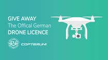 #20 dla Design a Banner for a magazine&#039;s competition which is about the drone licence przez marinajeleva