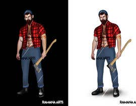 #11 para Illustrate a Lumber Jack de ramanaartist