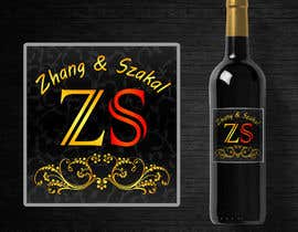 #26 for Simple wine label- Gold Hand Script on Black Label with Filigree background by Alexander7117