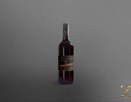 #27 for Simple wine label- Gold Hand Script on Black Label with Filigree background by PonchoX