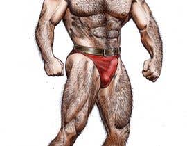 #31 Space Bear (big muscle hairy man) részére dkv4arts által