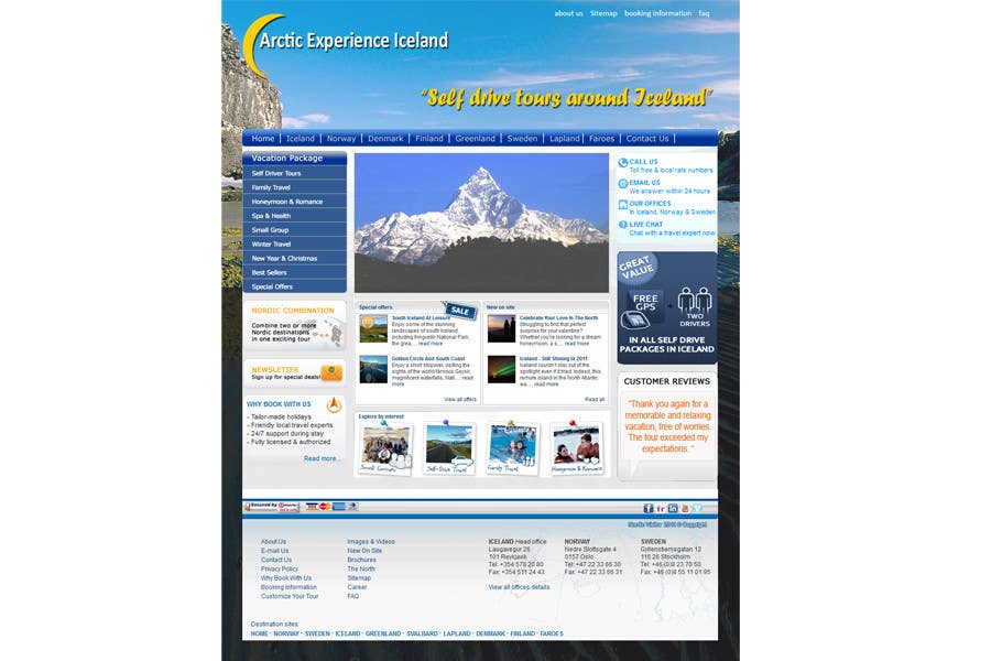 Contest Entry #12 for                                                 Website Design for Arctic Experience Iceland
                                            