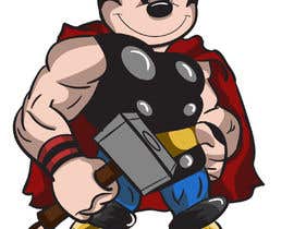 #122 dla Photoshop Mickey Mouse in the style of Thor from the Avengers przez limebullet