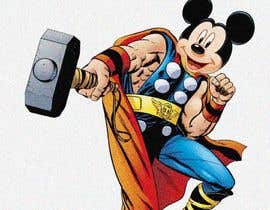 Nro 41 kilpailuun Photoshop Mickey Mouse in the style of Thor from the Avengers käyttäjältä tanvirh33