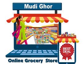 Číslo 75 pro uživatele Logo for an online Grocery Shop &quot;Mudi Ghor&quot; od uživatele Rathima
