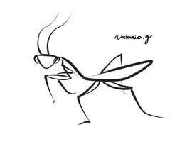 #24 for Praying Mantis Illustration av NathaniaG
