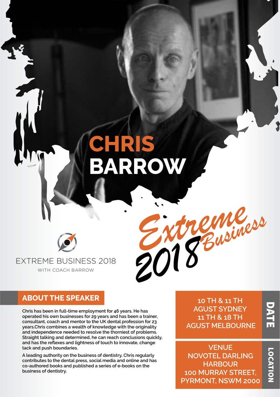 Bài tham dự cuộc thi #11 cho                                                 Extreme Business 2018 - Flyer
                                            