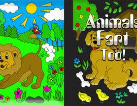 #8 for Animals Farting Coloring Book Cover Contest by mghozal
