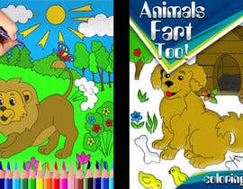 #23 for Animals Farting Coloring Book Cover Contest by mghozal