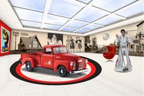 Graphic Design Entri Peraduan #32 for Illustrate an interior with visitors and attractions for a modern VW Beetle museum