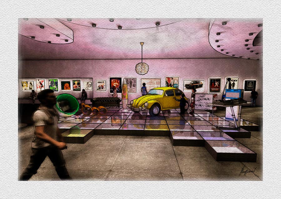 
                                                                                                                        Penyertaan Peraduan #                                            36
                                         untuk                                             Illustrate an interior with visitors and attractions for a modern VW Beetle museum
                                        