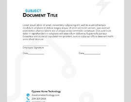 #17 for Design Letterhead and Matching Branded Document. by bresticmarv