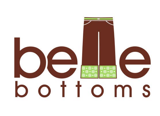 Kandidatura #257për                                                 Logo Design for belle bottoms iron-on pant cuffs
                                            