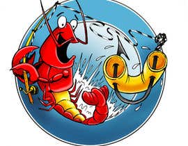 #34 for Logo: illustrate a lobster fishing for a macaroni and pulling it out of the water av ecomoglio