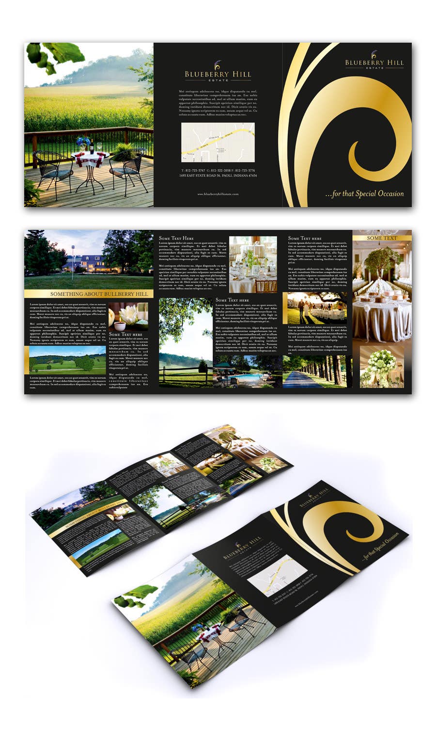 
                                                                                                                        Penyertaan Peraduan #                                            54
                                         untuk                                             Graphic Design for MARKETING BROCHURE -Blueberry Hill Estate- Wedding Specific -Media Kit for print
                                        