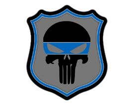 #4 for I need a punisher symbol design, with a blue line (pro-law enforcement) To summarize it should be a pro-law enforcement design, with the punisher symbol. Be creative....I’m looking for an intricate design. by MrContraPoS