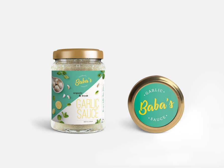 Συμμετοχή Διαγωνισμού #34 για                                                 Garlic Sauce Food Label Design
                                            