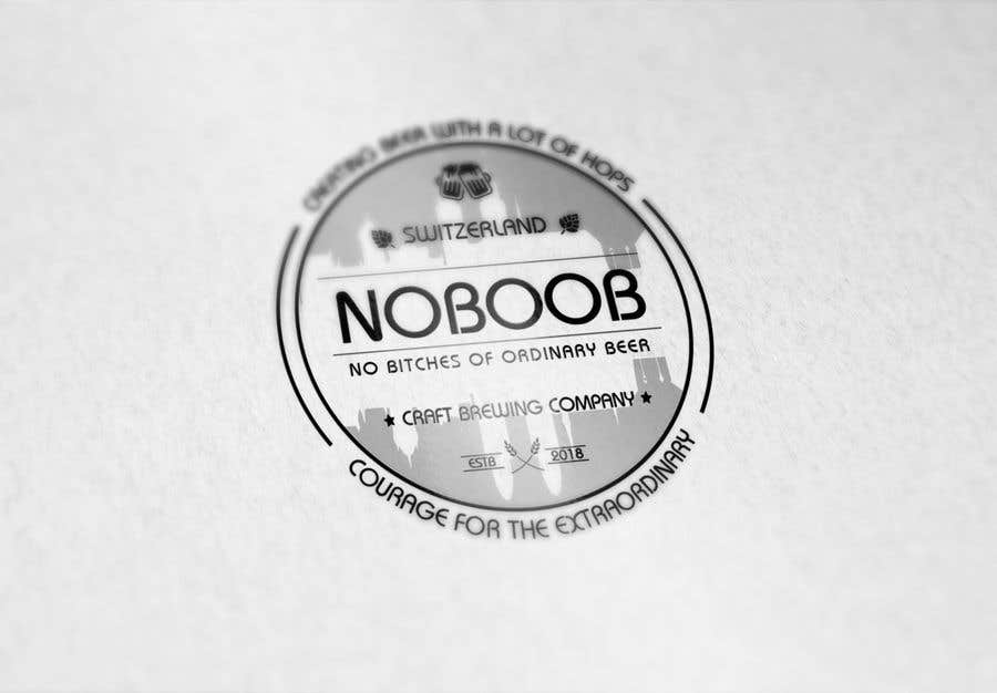 Kilpailutyö #121 kilpailussa                                                 Design a Logo for a new craft brew company called NOBOOB
                                            