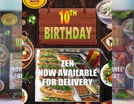 #16 Need posters and flyers to be created for a restaurant&#039;s 10th birthday részére masuqebillah által