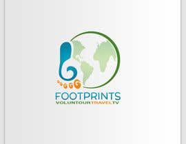 Nro 86 kilpailuun Logo Design for Footprints Voluntour Travel Tv käyttäjältä pinkmast3ritza