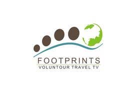 Nro 215 kilpailuun Logo Design for Footprints Voluntour Travel Tv käyttäjältä rohitnav